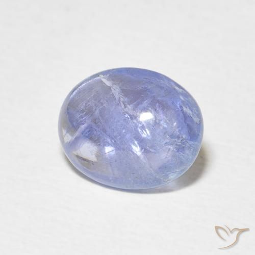 Tanzanite Blu violaceo chiaro naturale da 3.01 ct, Ovale, Trasparente