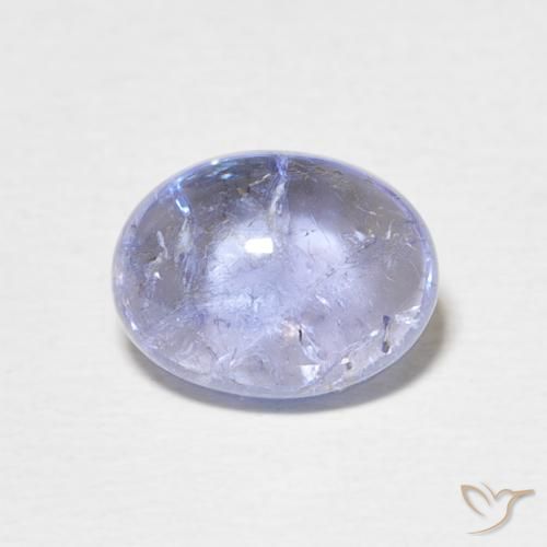 3.51ct Naturale Blu violaceo chiaro Tanzanite, Ovale, Trasparente