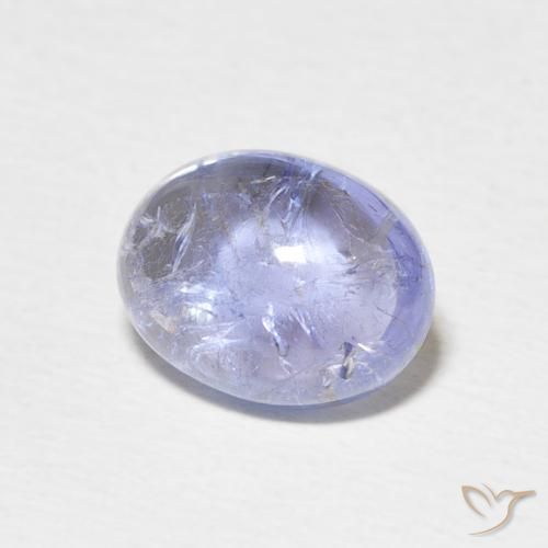 Tanzanite Blu violaceo chiaro naturale da 3.51 ct, Ovale, Trasparente