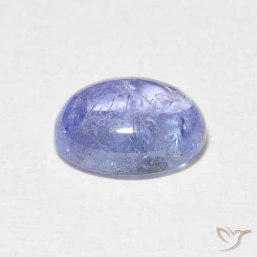 Tanzanite Blu violaceo chiaro naturale da 3.51 ct, Ovale, Trasparente