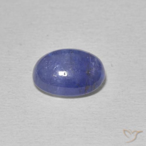 Tanzanite Intenso Viola Blu naturale da 2.86 ct, Ovale, Traslucido