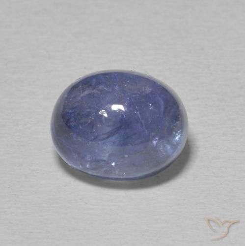5.08ct Naturale Viola Blu Tanzanite, Ovale, Trasparente