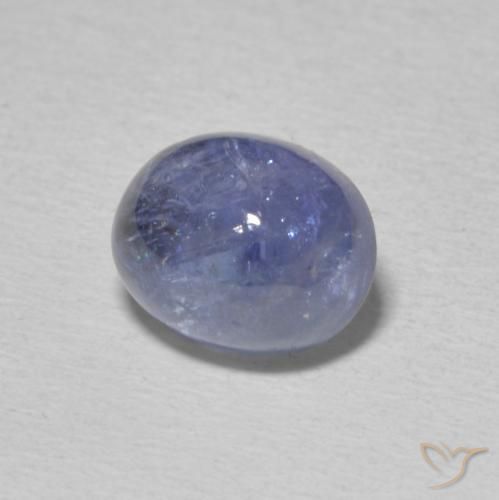 Tanzanite Viola Blu naturale da 5.08 ct, Ovale, Trasparente