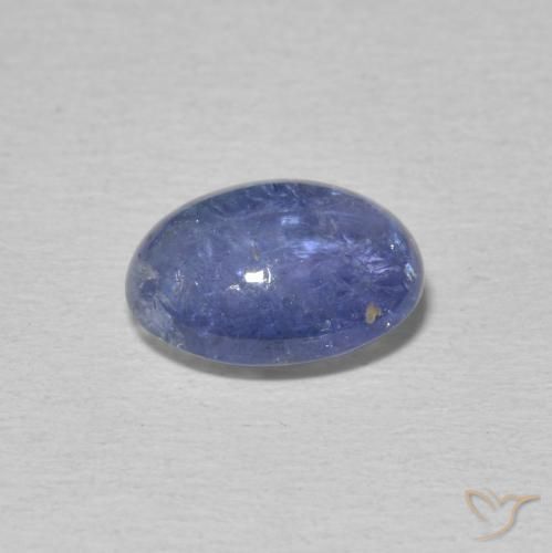 Tanzanite Blu violaceo chiaro naturale da 3.34 ct, Ovale, Trasparente