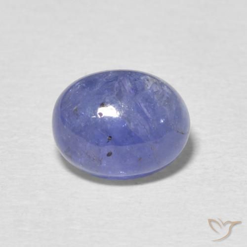 3.23ct Naturale Intenso Viola Blu Tanzanite, Ovale, Traslucido