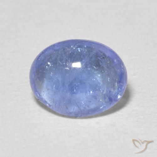 2.89ct Naturale Blu violaceo chiaro Tanzanite, Ovale, Trasparente