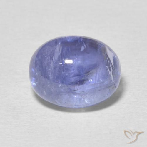 4.40ct Naturale Viola blu chiaro Tanzanite, Ovale, Trasparente