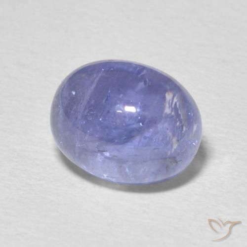 Tanzanite Viola blu chiaro naturale da 4.40 ct, Ovale, Trasparente