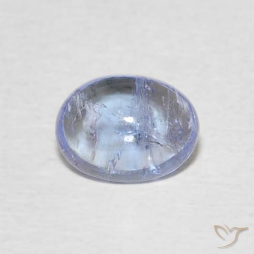 1.40ct Naturale Bambina blu Tanzanite, Ovale, Trasparente