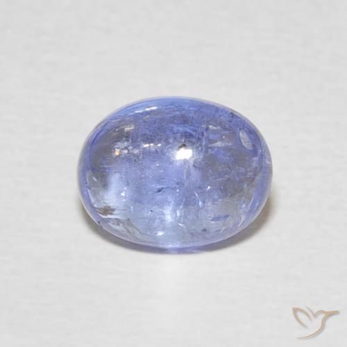 2.50ct Naturale Blu violaceo chiaro Tanzanite, Ovale, Trasparente