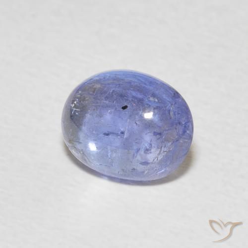 Tanzanite Blu violaceo chiaro naturale da 2.50 ct, Ovale, Trasparente