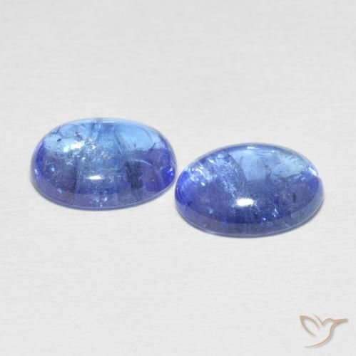 Gemme di Tanzanite Viola blu chiaro naturale da 5.86 ct, Ovale, Trasparente