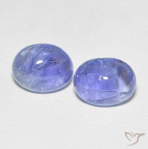 7.86ctw Naturale Blu elettrico Tanzanite, Ovale, Trasparente