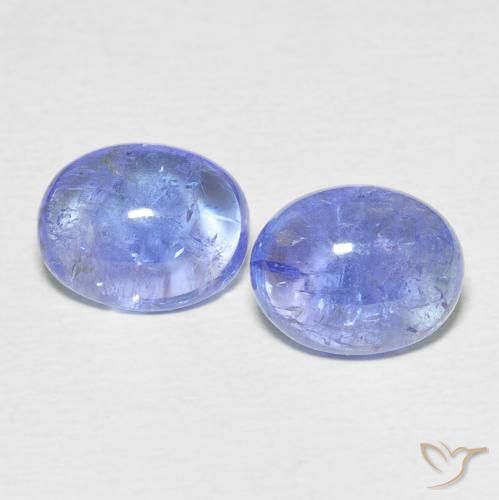 6.76ctw Naturale Intenso Viola Blu Tanzanite, Ovale, Trasparente