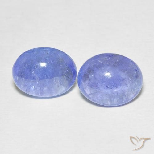 6.35ctw Naturale Intenso Viola Blu Tanzanite, Ovale, Trasparente