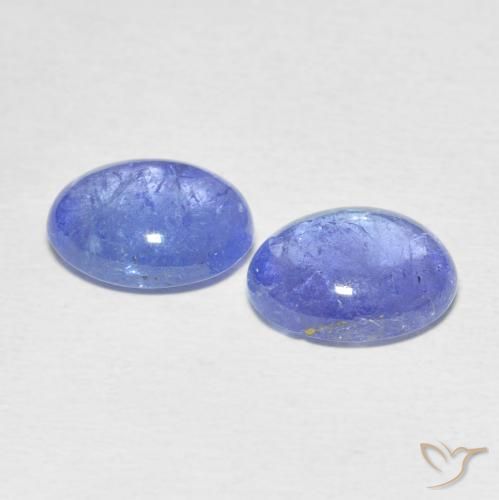 Gemme di Tanzanite Intenso Viola Blu naturale da 6.35 ct, Ovale, Trasparente