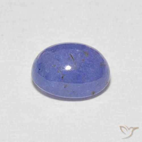 Tanzanite Intenso Viola Blu naturale da 3.04 ct, Ovale, Traslucido