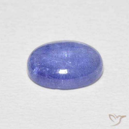 Tanzanite Intenso Viola Blu naturale da 3.09 ct, Ovale, Trasparente