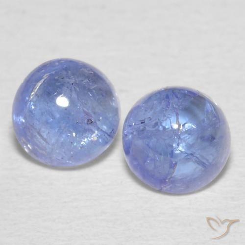 1.53ctw Naturale Intenso Viola Blu Tanzanite, Rotondo, Trasparente