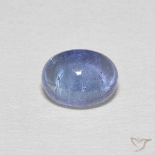 1.76ct Naturale Blu violaceo chiaro Tanzanite, Ovale, Trasparente