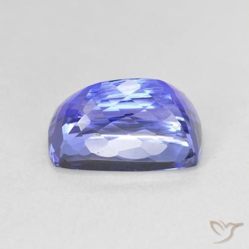 Tanzanite Blue violetto scuro naturale da 4.74 ct, Cuscino, VVS