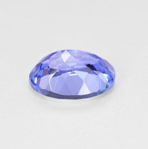 Tanzanite blu viola intenso naturale da 2,00 ct, taglio ovale, VVS