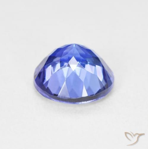 Tanzanite Blu intenso naturale da 2.07 ct, Rotondo, VVS