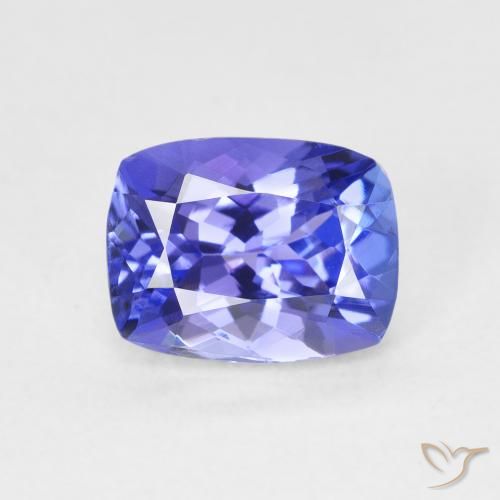 2.29ct Naturale Blue violetto scuro Tanzanite, Cuscino, VVS