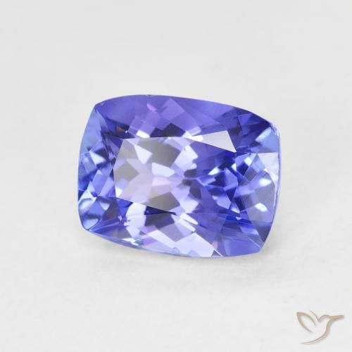 Tanzanite Blue violetto scuro naturale da 2.29 ct, Cuscino, VVS