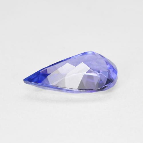 Tanzanite Blue violetto scuro naturale da 2.14 ct, Forma a pera, VVS