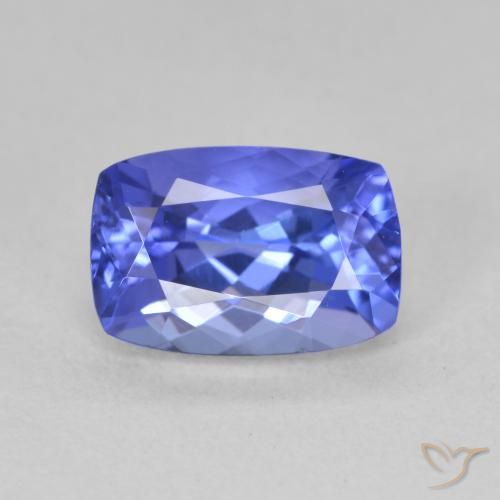 2.21ct Naturale Viola Blu Tanzanite, Cuscino, VVS
