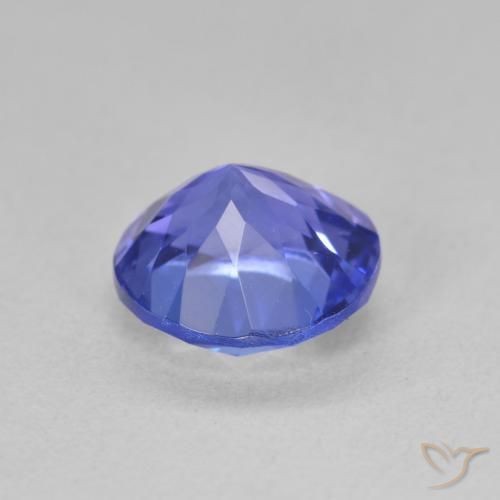Tanzanite Intenso Viola Blu naturale da 2.17 ct, Rotondo, VVS