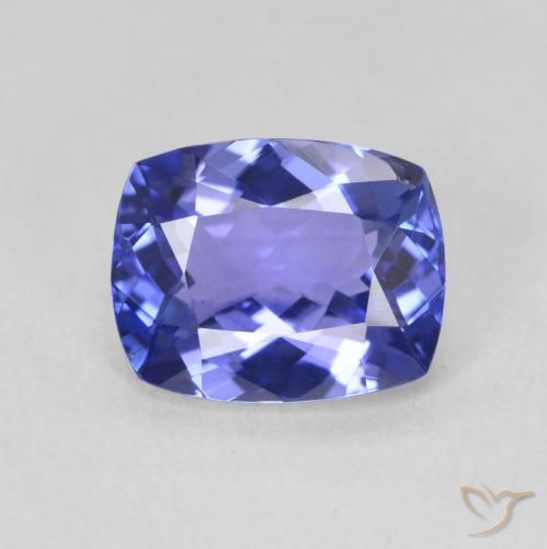 2.04ct Naturale Blu scuro Tanzanite, Cuscino, VVS
