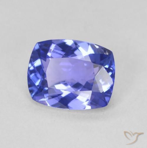 Tanzanite Blu scuro naturale da 2.04 ct, Cuscino, VVS