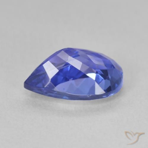 Tanzanite Viola Blu naturale da 2.15 ct, Forma a pera, VVS