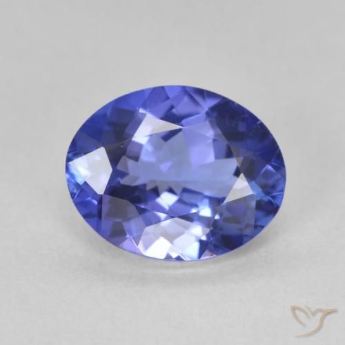 2.14ct Naturale Blue violetto scuro Tanzanite, Ovale, VVS