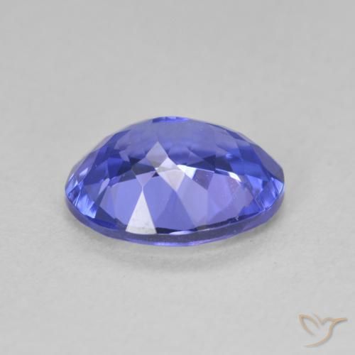 Tanzanite Blue violetto scuro naturale da 2.14 ct, Ovale, VVS