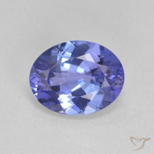 1.95ct Naturale Intenso Viola Blu Tanzanite, Ovale, VVS-VS