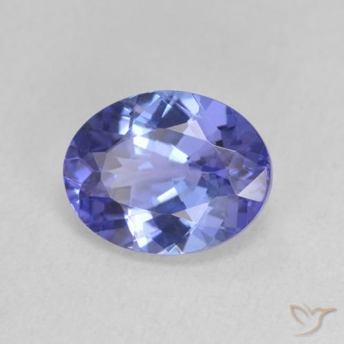 Tanzanite Intenso Viola Blu naturale da 1.95 ct, Ovale, VVS-VS