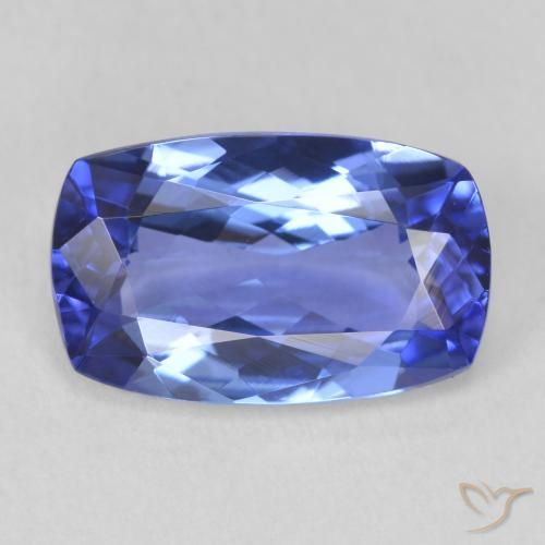 2.88ct Naturale Blu Tanzanite, Cuscino, VVS