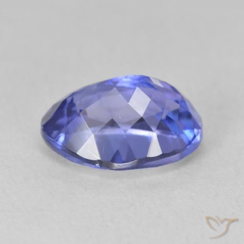 Tanzanite Blu viola intenso naturale da 2.91 ct, Ovale, VVS