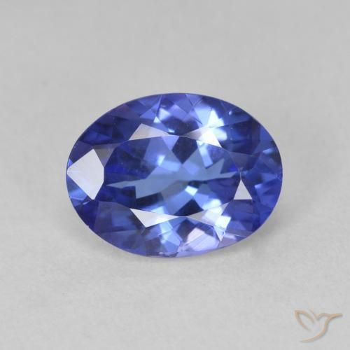 1.84ct Naturale Blu navy medio Tanzanite, Ovale, VVS