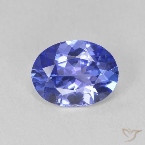 1.54ct Naturale Intenso Viola Blu Tanzanite, Ovale, VVS