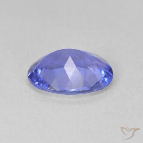 Tanzanite Intenso Viola Blu naturale da 1.54 ct, Ovale, VVS