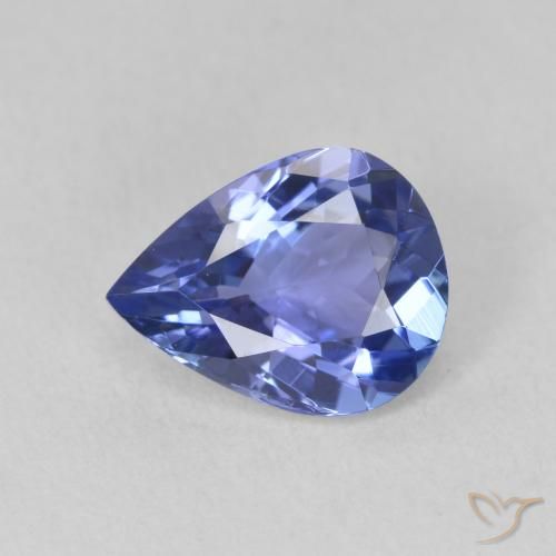 1.72ct Naturale Viola Blu Tanzanite, Forma a pera, VVS
