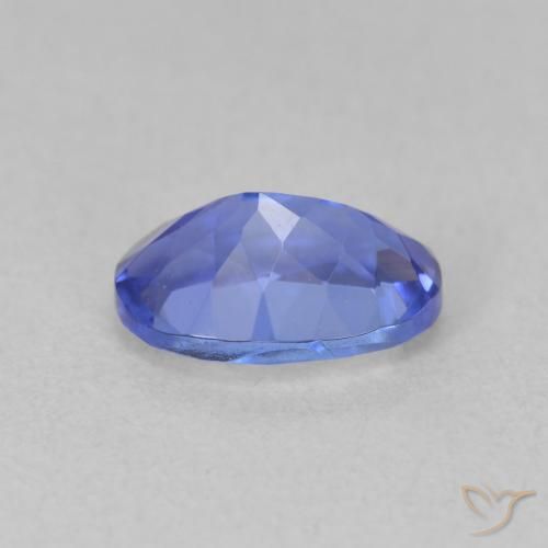Tanzanite Blue violetto scuro naturale da 1.33 ct, Ovale, VVS