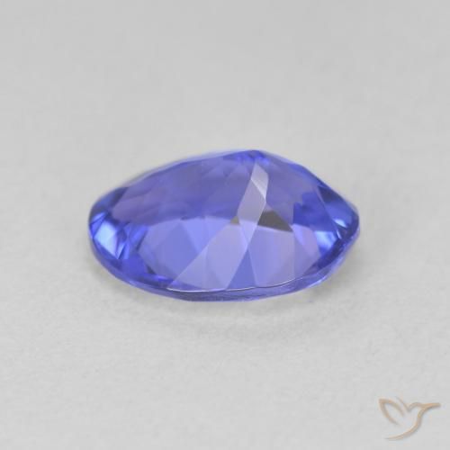 Tanzanite Blue violetto scuro naturale da 1.88 ct, Ovale, VVS