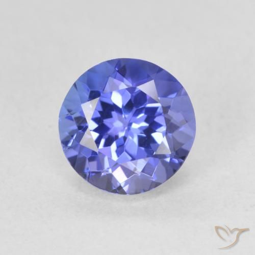 1.42ct Naturale Intenso Viola Blu Tanzanite, Rotondo, VVS