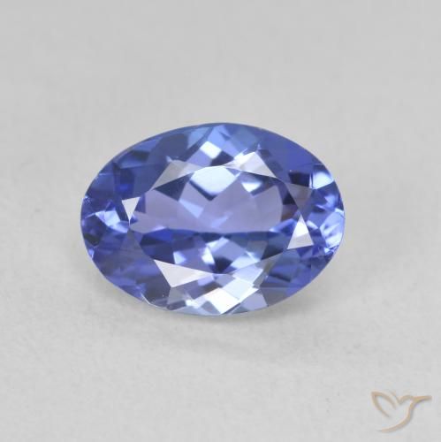 1.60ct Naturale Blue violetto scuro Tanzanite, Ovale, VVS