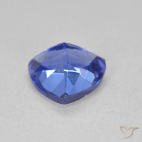 Tanzanite Blue violetto scuro naturale da 1.30 ct, Taglio trillion, VVS
